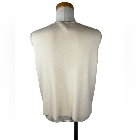 Eileen Fisher Italian Yarn Cream Tank - Picture 3 of 5